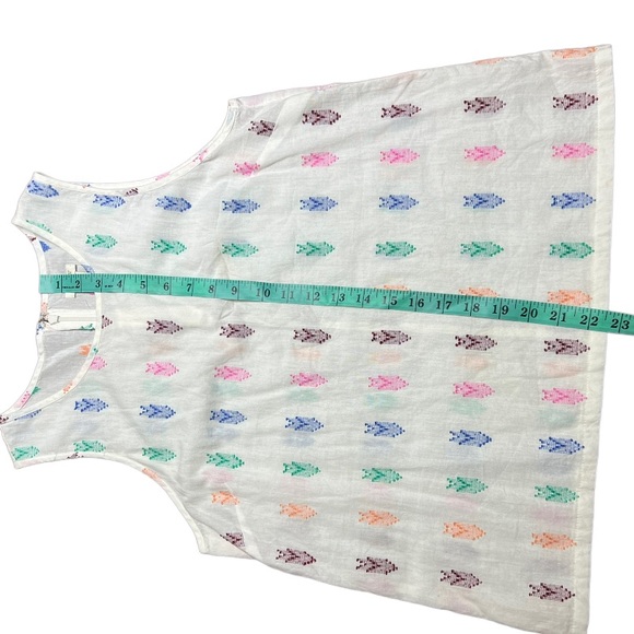 J. Crew Colorful Embroidered Tank Top size 6 - Picture 12 of 15